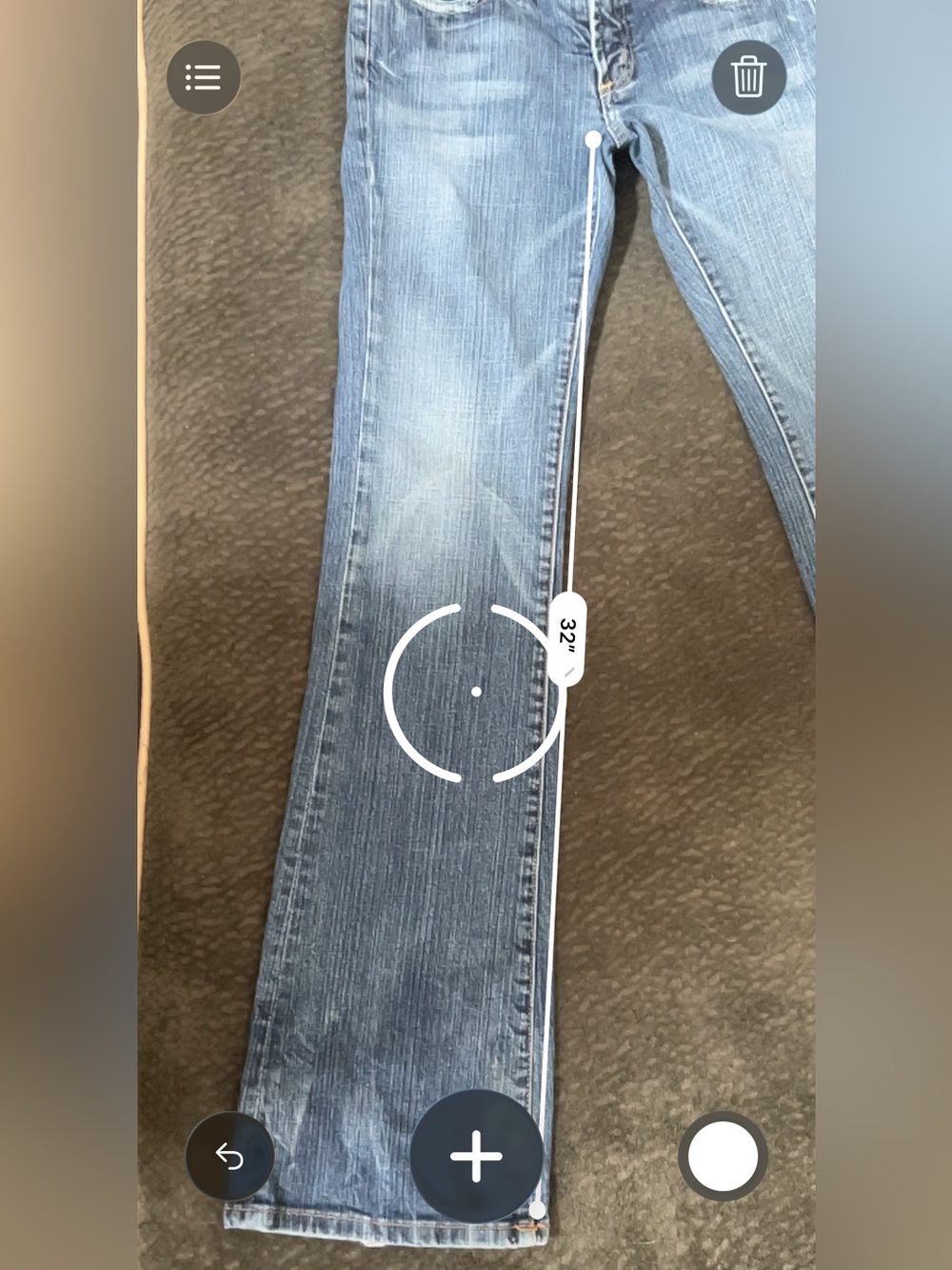 Vintage bebe Y2K Rhinestone Jeans Lightly Destroyed Fade Wash Denim 27 - Picture 7 of 7